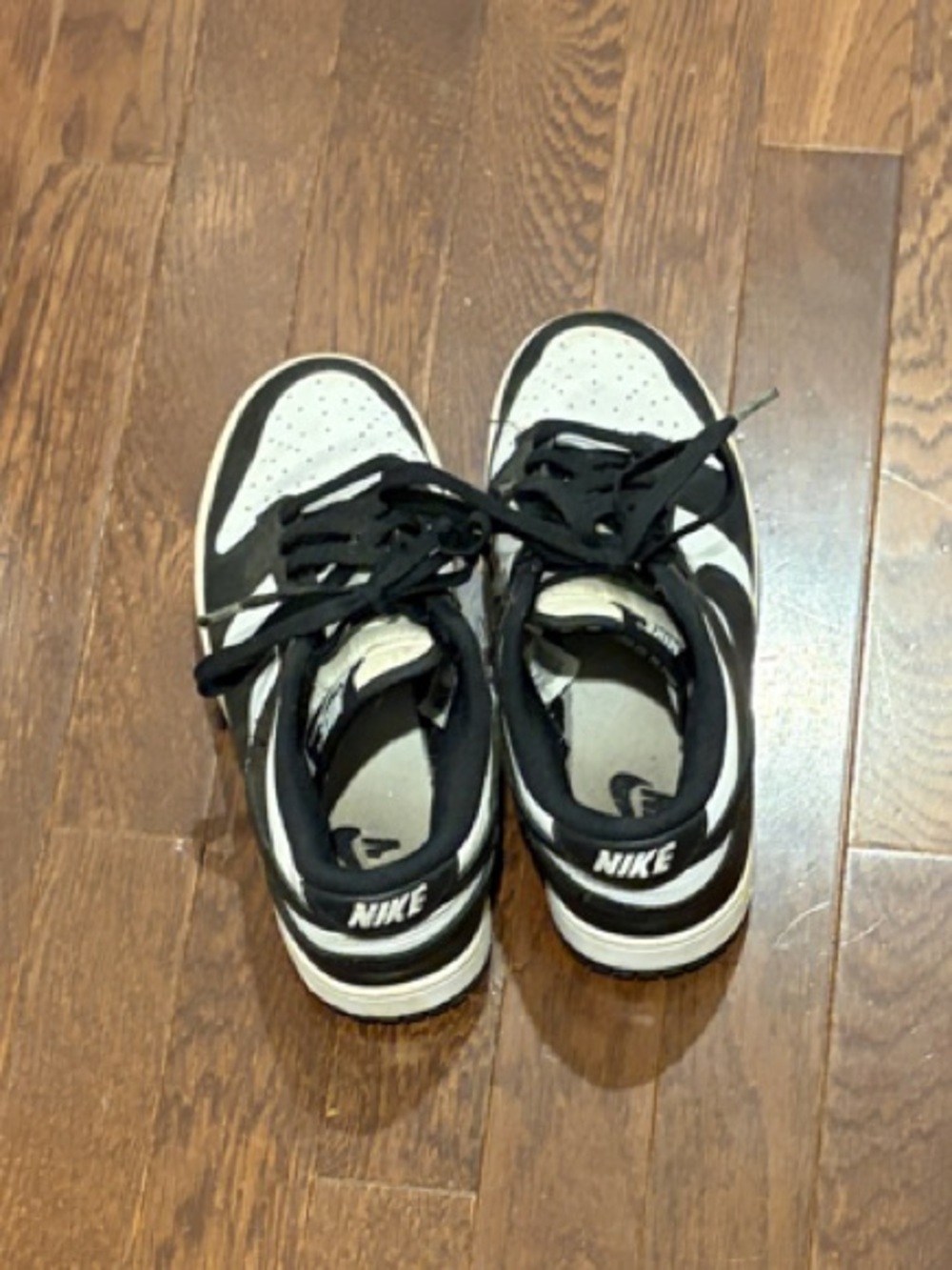 Nike Kids Black and White Low-Top Sneakers